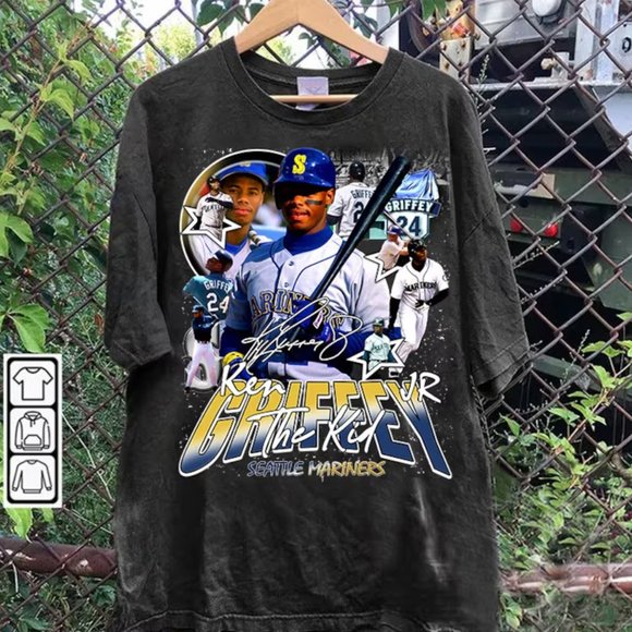 Vintage 90s Graphic Style Ken Griffey Jr Shirt Ken Griffey Jr Baseball Tee retro - Picture 1 of 2